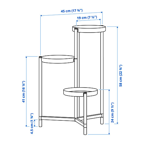 OLIVBLAD, pedestal para plantas 6 de 7 open dialog