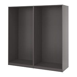 PAX, 3 armazones de ropero, Gris oscuro