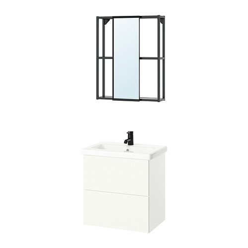 ENHET, Bathroom furniture set with SALJEN tap. 1 of 5 open dialog