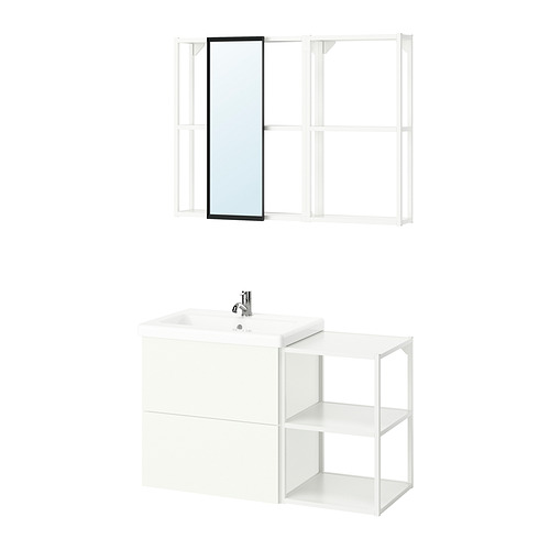 ENHET, Bathroom furniture set with PILKÅN tap. 1 of 5 open dialog