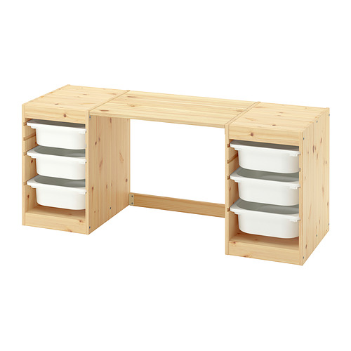 TROFAST, desk with storage boxes. 1 of 6 open dialog