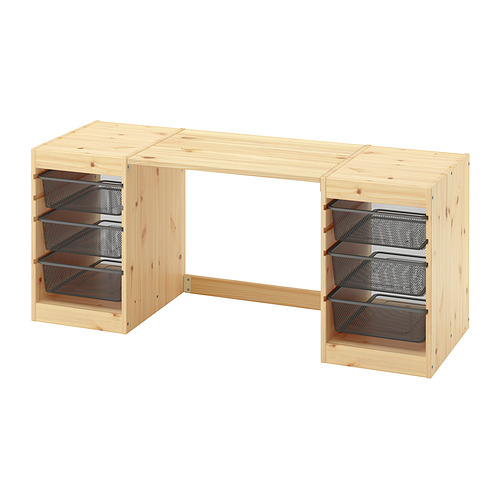 TROFAST, desk with mesh storage boxes. 1 of 6 open dialog