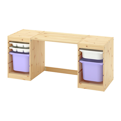 TROFAST, desk with storage boxes and trays. 1 of 8 open dialog