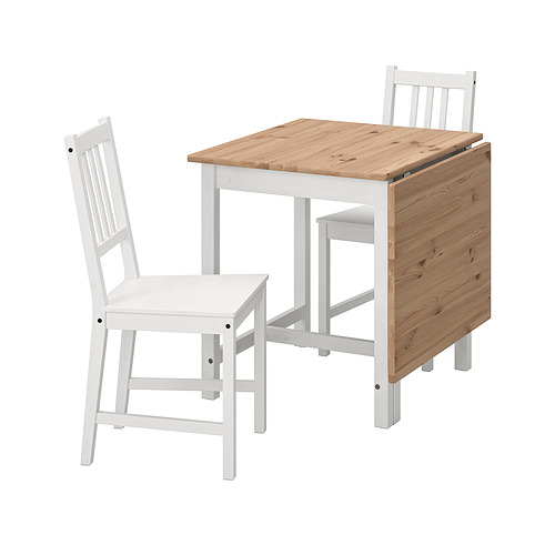 PINNTORP / STEFAN, drop leaf table and 2 chairs. 1 of 8 open dialog