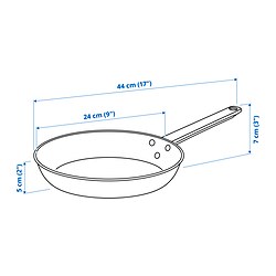 Measurement Illustration - GULDÖRING frying pan