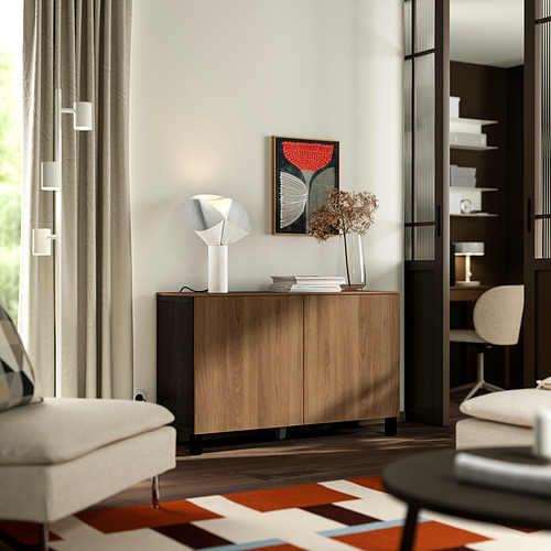 BESTÅ, storage combination with doors. 2 of 3 open dialog