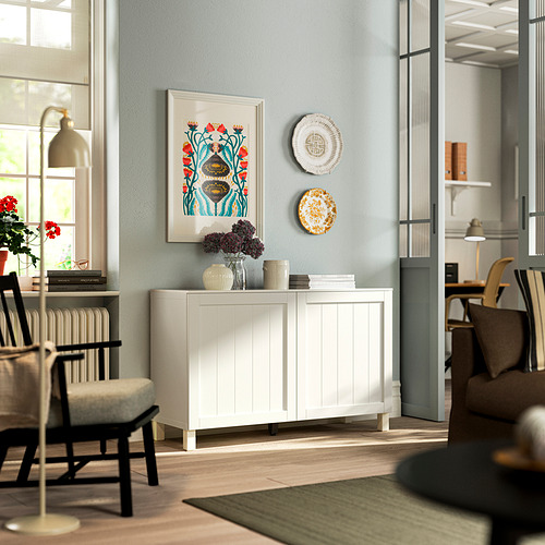 BESTÅ, combinación almacenamiento+puertas. 2 de 3 open dialog