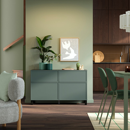 BESTÅ, storage combination w doors/drawers. 4 of 4 open dialog