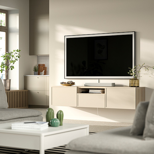 BESTÅ, TV bench with drawer runner, push-open. 2 of 7 open dialog