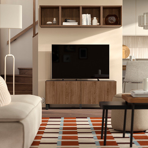 BESTÅ, TV bench with doors. 2 of 4 open dialog