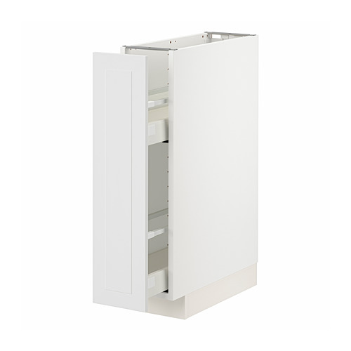 Mueble de cocina METOD blanco con cajón extraíble.