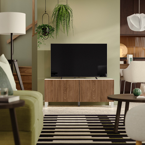 BESTÅ, TV bench with doors. 2 of 5 open dialog