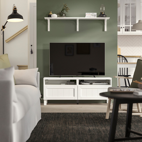 BESTÅ, mueble para TV+cajones. 2 de 6 open dialog