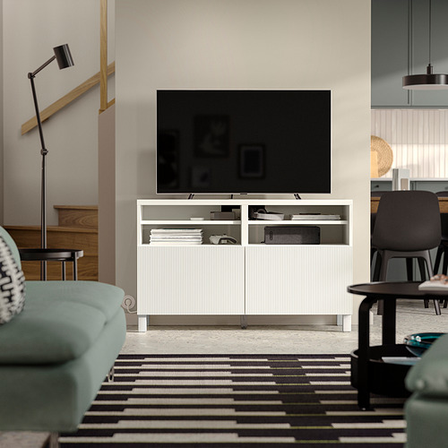 BESTÅ, mueble para TV+puertas. 2 de 7 open dialog
