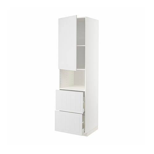 Mueble de cocina METOD blanco con armarios y cajones, diseño elegante.