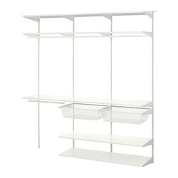 BOAXEL, wardrobe combination, White