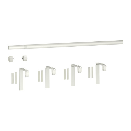 HUGAD / RÄCKA, combinación barra cortina doble. 2 de 2 open dialog