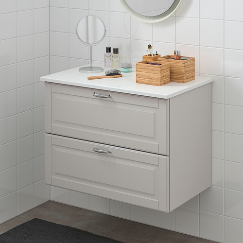 GODMORGON/TOLKEN bathroom cabinet with 2 drawers