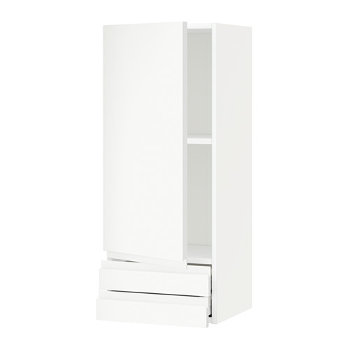 Mueble de cocina moderno blanco con cajón, diseño minimalista.
