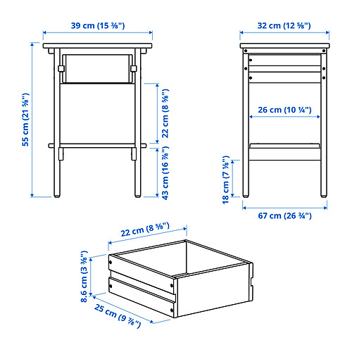 KRONÖREN, muebles de dormitorio, juego de 4. 11 de 11 abrir diálogo