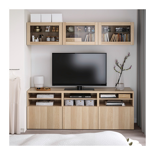 BESTÅ, TV storage combination with drawer runner, soft-closing. 7 of 12 open dialog