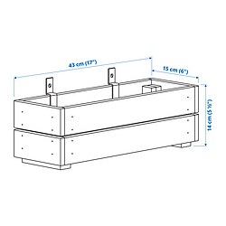 Ilustración de medidas - STJÄRNANIS jardinera