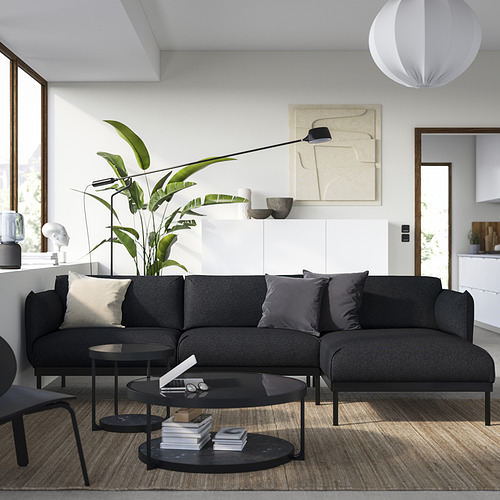 ÄPPLARYD, sofa with chaise 2 of 8 open dialog