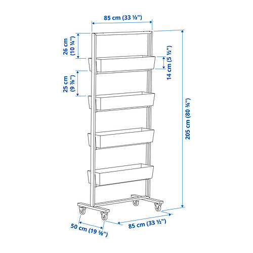 MITTZON, frame woth castors 6 of 6 open dialog