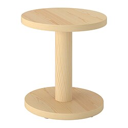 STOCKHOLM 2025, side table, Pine veneer natural