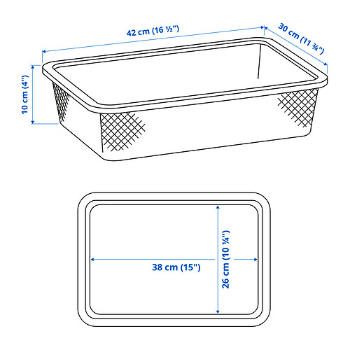 TROFAST, caja de rejilla 3 de 3 open dialog