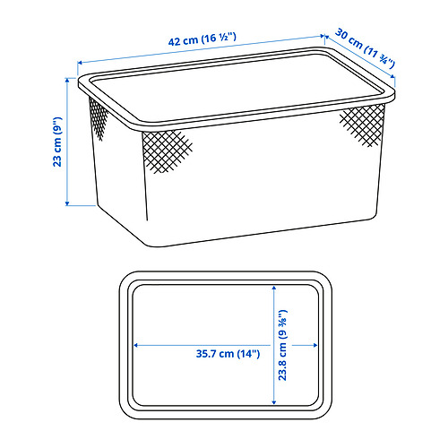 TROFAST, caja de rejilla 3 de 3 open dialog