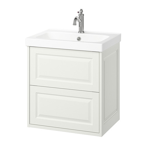 TÄNNFORSEN / ORRSJÖN, sink cabinet with 2 drawers and HAMNSKÄR tap. 1 of 7 open dialog
