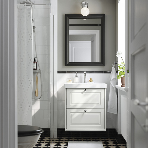 TÄNNFORSEN / ORRSJÖN, sink cabinet with 2 drawers and HAMNSKÄR tap. 2 of 7 open dialog