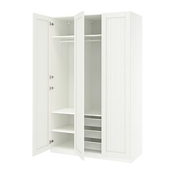 PAX/FORSAND, closet, GULLABERG blanco