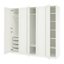 PAX/GRIMO, wardrobe combination, GULLABERG white