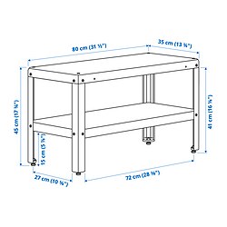 Measurement Illustration - KOLBJÖRN shelf unit