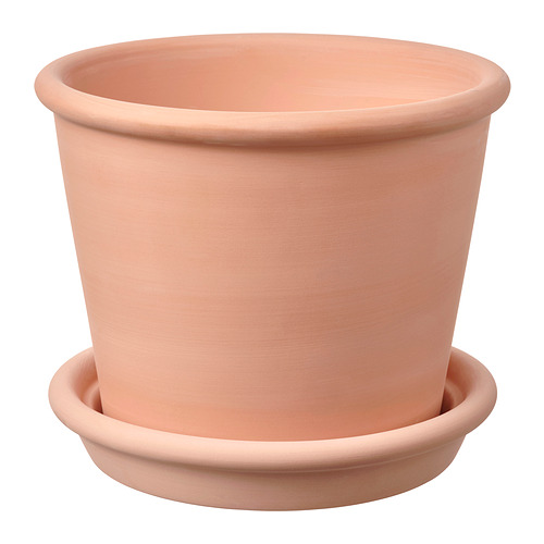 MUSKOTBLOMMA, maceta con plato 1 de 7 open dialog