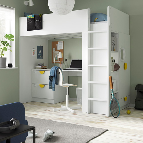 SMÅSTAD, loft bed. 3 of 9 open dialog