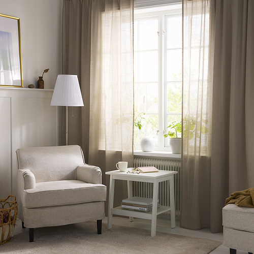 SILVERLÖNN, Cortinas traslúcidas, 1 par 2 de 7 open dialog