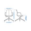 LÅNGFJÄLL conference chair with armrests