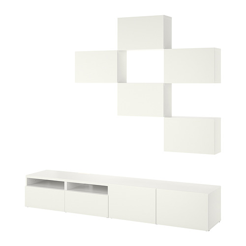 BESTÅ, TV storage combination con drawer runner, push-open. 1 of 7 open dialog