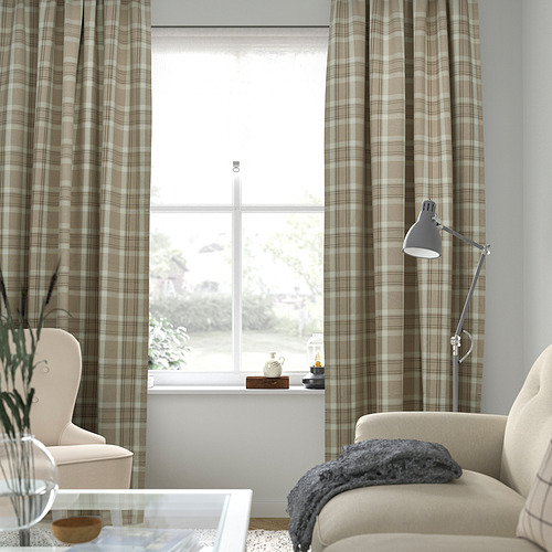 HÄGGVECKMAL, cortinas opacas, 1 par. 3 de 7 abrir diálogo