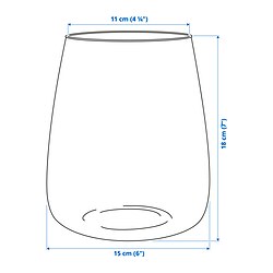 Measurement Illustration - BERÄKNA vase