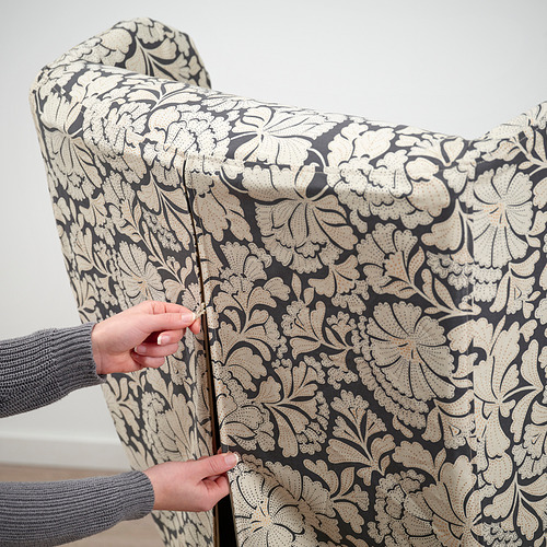 STRANDMON, slipcover for wing chair. 3 of 4 open dialog