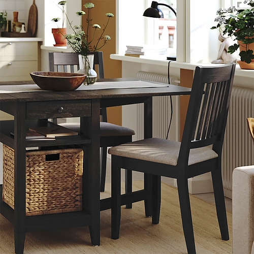 NÄSINGE, gateleg dining table with storage. 3 of 6 open dialog