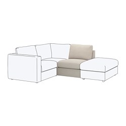 FINNALA, 1-seat section, Gunnared beige