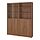 Current variation: brown walnut effect/clear glass, 63 "x11 3/4 "x79 1/2 "