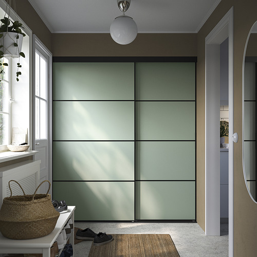 SKYTTA / BOAXEL, reach-in wardrobe with sliding door 3 of 3 open dialog