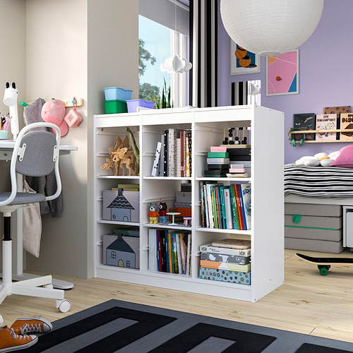 TROFAST, combinación almacenamiento+estantes. 2 de 3 open dialog