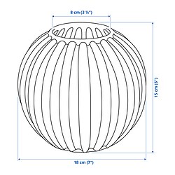 Measurement Illustration - SKOGSTUNDRA vase